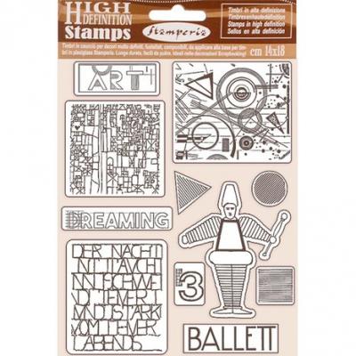 Stamperia Bauhaus Rubber Stamps - Ballet